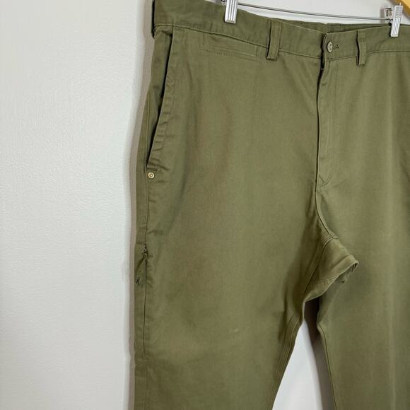 Duluth Men's DuluthFlex Ballroom Khaki Cargo Pants Sz.42x32 Green Workwear - Picture 3 of 13